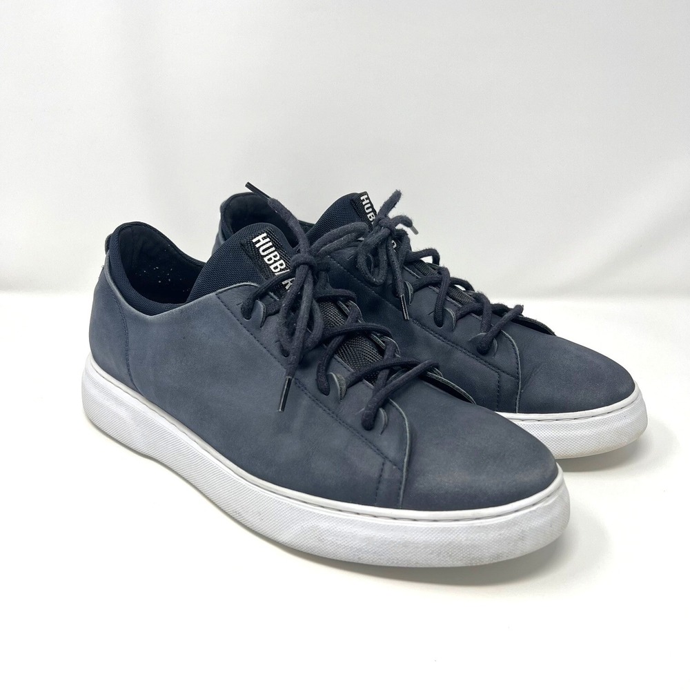 Men's Samuel Hubbard‎ Flight Sneaker 10.5 Low-Top Dark Navy Real Leather Shoes